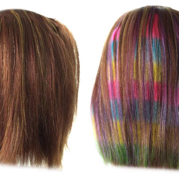 12 inch Purple Rainbow Clip in Remy Human Hair Extensions main image 6